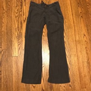 The North Face Gray Linen Wide Leg Drawstring Pant